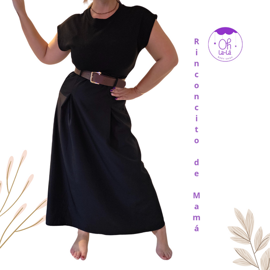 🖤 Vestido Efecto Dos Piezas con Cinturón Incluido | Talla Única